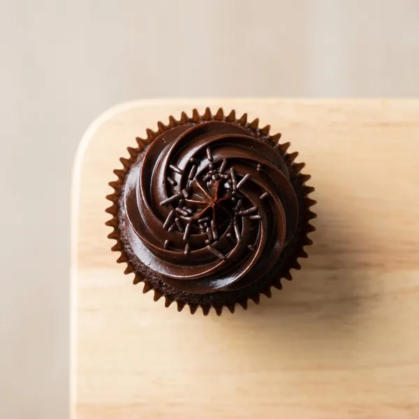Cupcake de Chocolate com Ganache